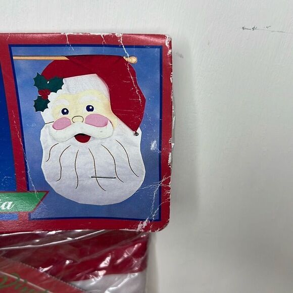 Creative Enterprises Santa Hanging Garden Yard Flag #90911 26x 39 Double Sided N - Picture 2 of 6